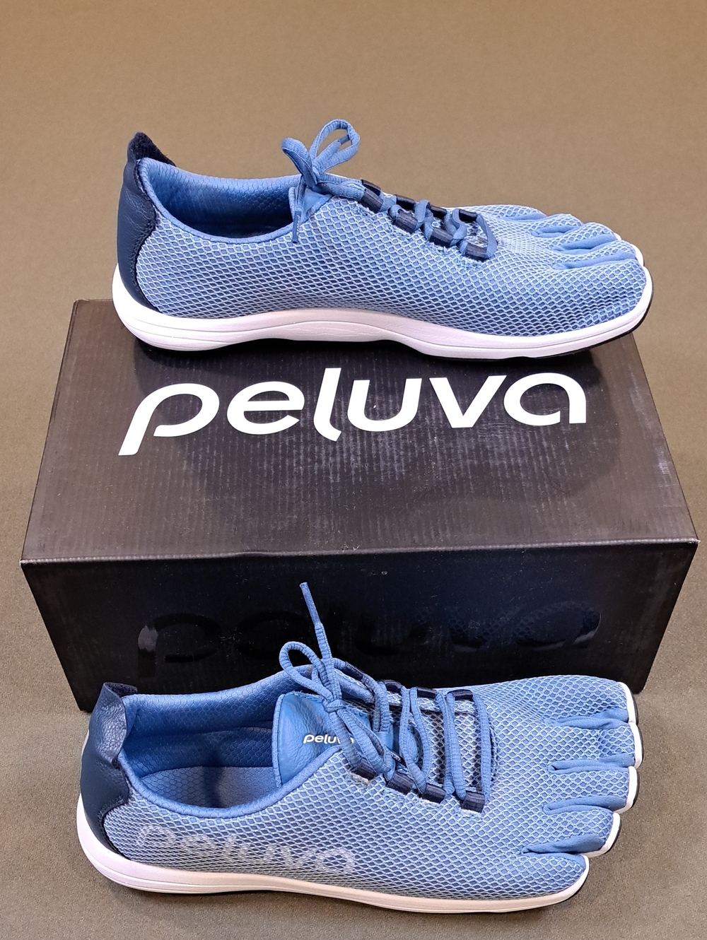 Peluva Men's Strand Sport Mesh - Color: Carolina Blue / Navy - Size: 10